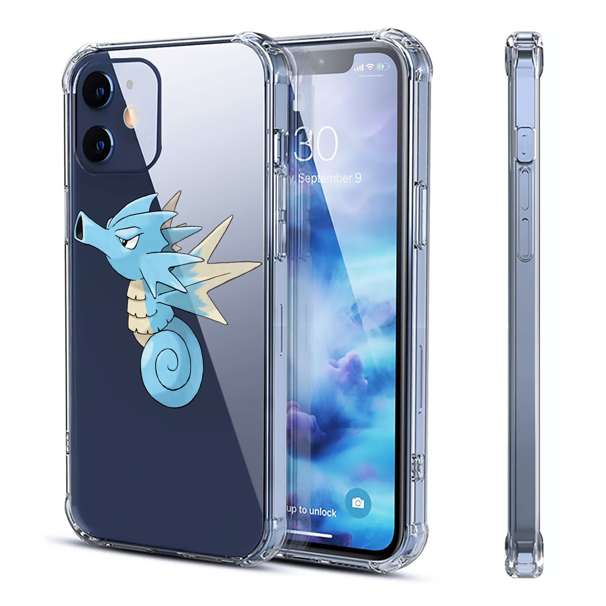 （画像用） ポケットモンスター Pokémon 【iPhone 12シリーズ対応】透明スマホケース（クリアソフトケース）